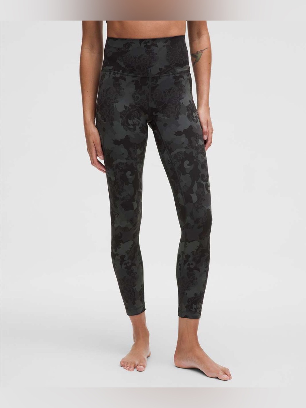 Lululemon Align High-Rise Pant 25" Hidden Heritage Lace Black Multi